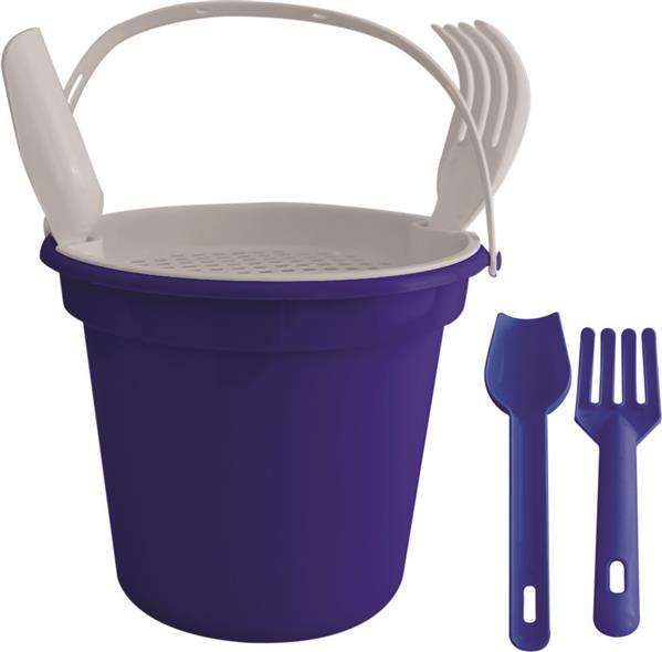 BALDE DE PRAIA C/ ALÇA, PENEIRA, PÁ E RASTELO - FT - Imagem 3