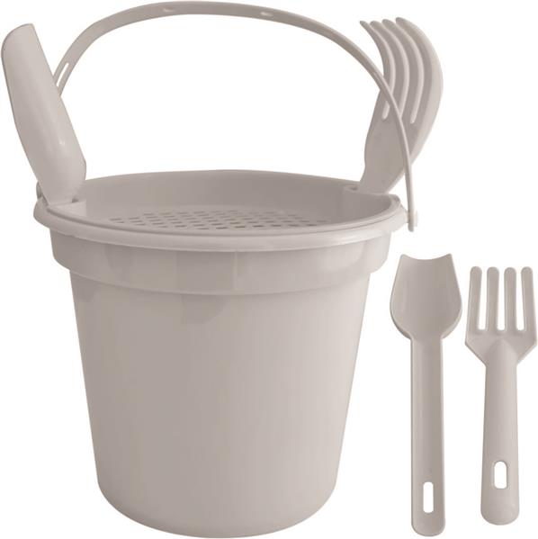 BALDE DE PRAIA C/ ALÇA, PENEIRA, PÁ E RASTELO - FT - Imagem 7