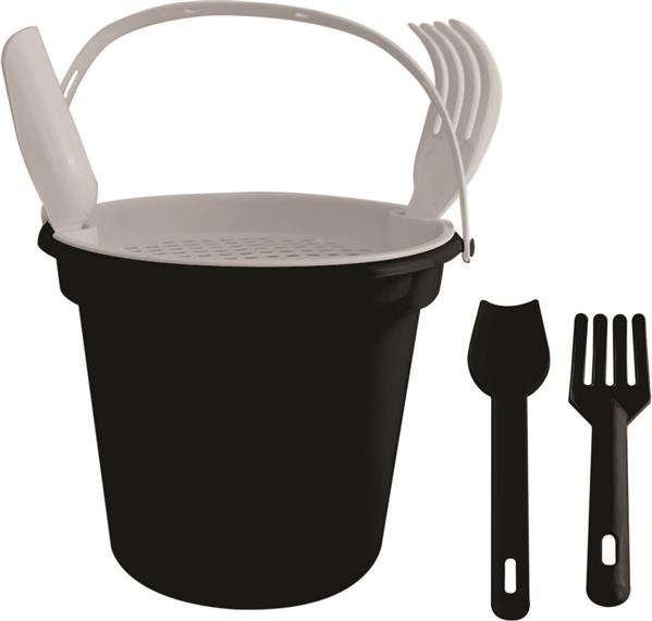 BALDE DE PRAIA C/ ALÇA, PENEIRA, PÁ E RASTELO - FT - Imagem 6