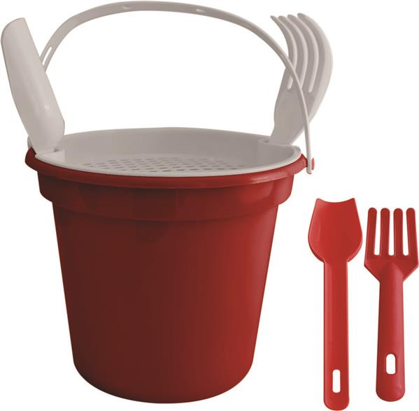 BALDE DE PRAIA C/ ALÇA, PENEIRA, PÁ E RASTELO - FT - Imagem 4