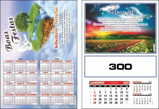 CALENDÁRIO 2025 SERIE 300 - Imagem 2