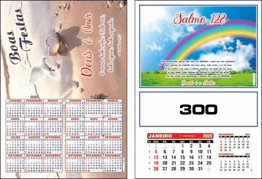 CALENDÁRIO 2025 SERIE 300 - Imagem 3