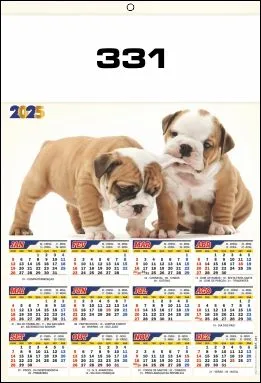 CALENDÁRIO 2025 SERIE 330 - Imagem 2