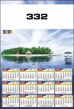 CALENDÁRIO 2025 SERIE 330 - Imagem 3