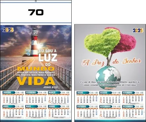 CALENDÁRIO 2025 SERIE 70