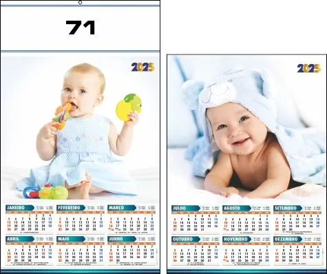 CALENDÁRIO 2025 SERIE 70 - Imagem 2