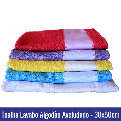 TOALHA SUBLIMAÇÃO LAVABO – ALGODÃO AVELUDADO – 93200